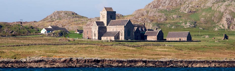 Iona Abbey from the sea